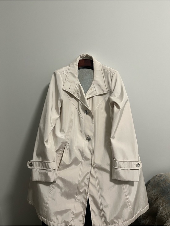 Novelti Jackets & Blazers - Novelti Sz 12 Women’s Cream Trench Coat Jacket.